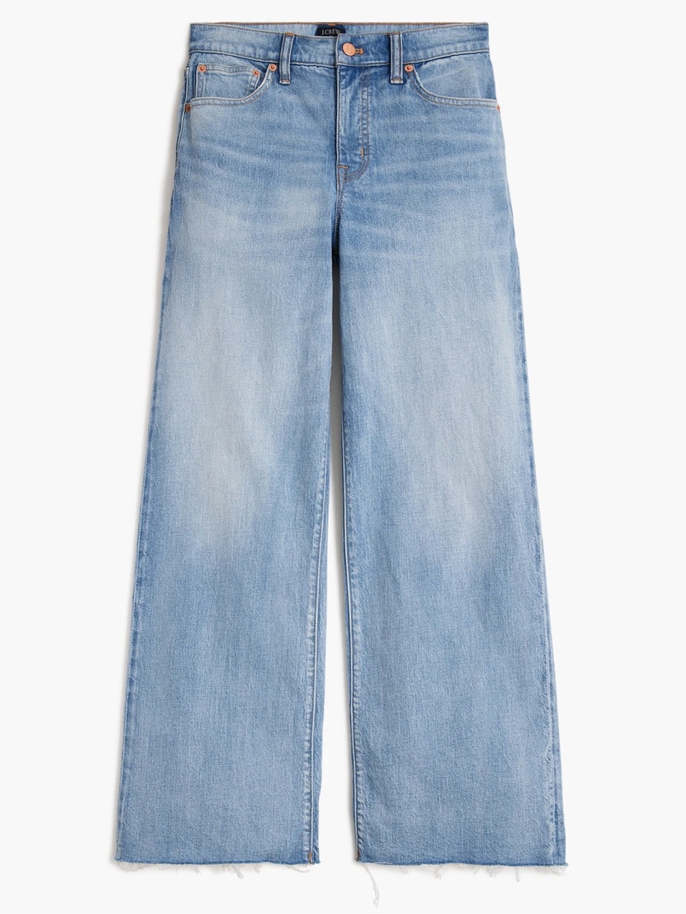 J. Crew Light Wash Wide-Leg Jeans
